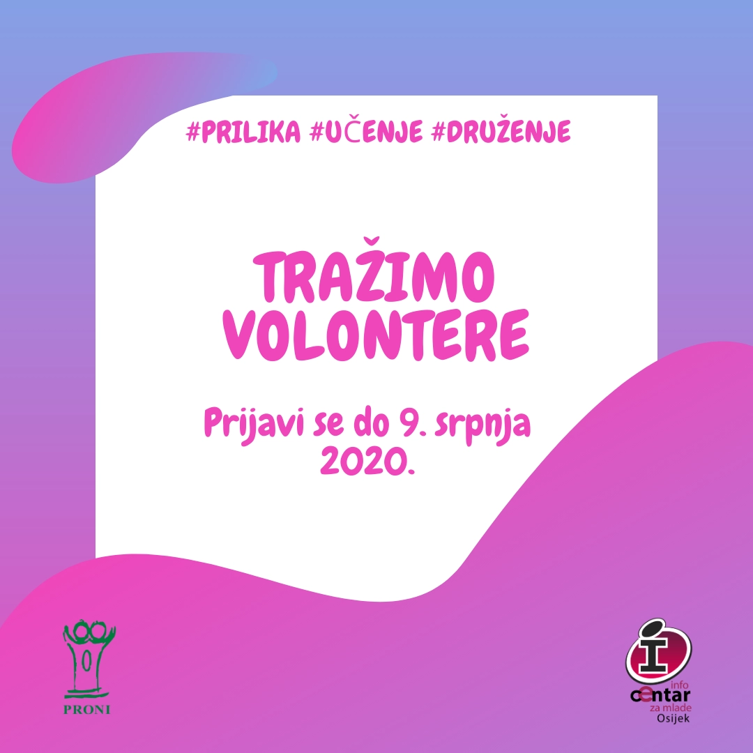 Tražimo volontere