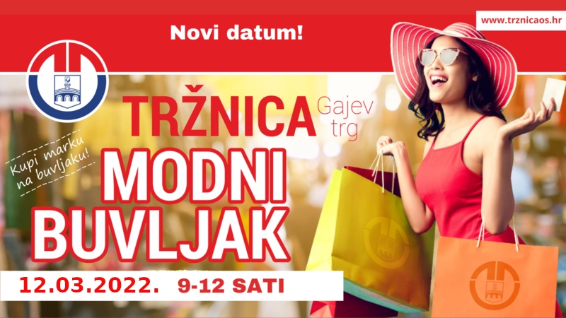 Modni buvljak - u subotu na osječkoj tržnici!