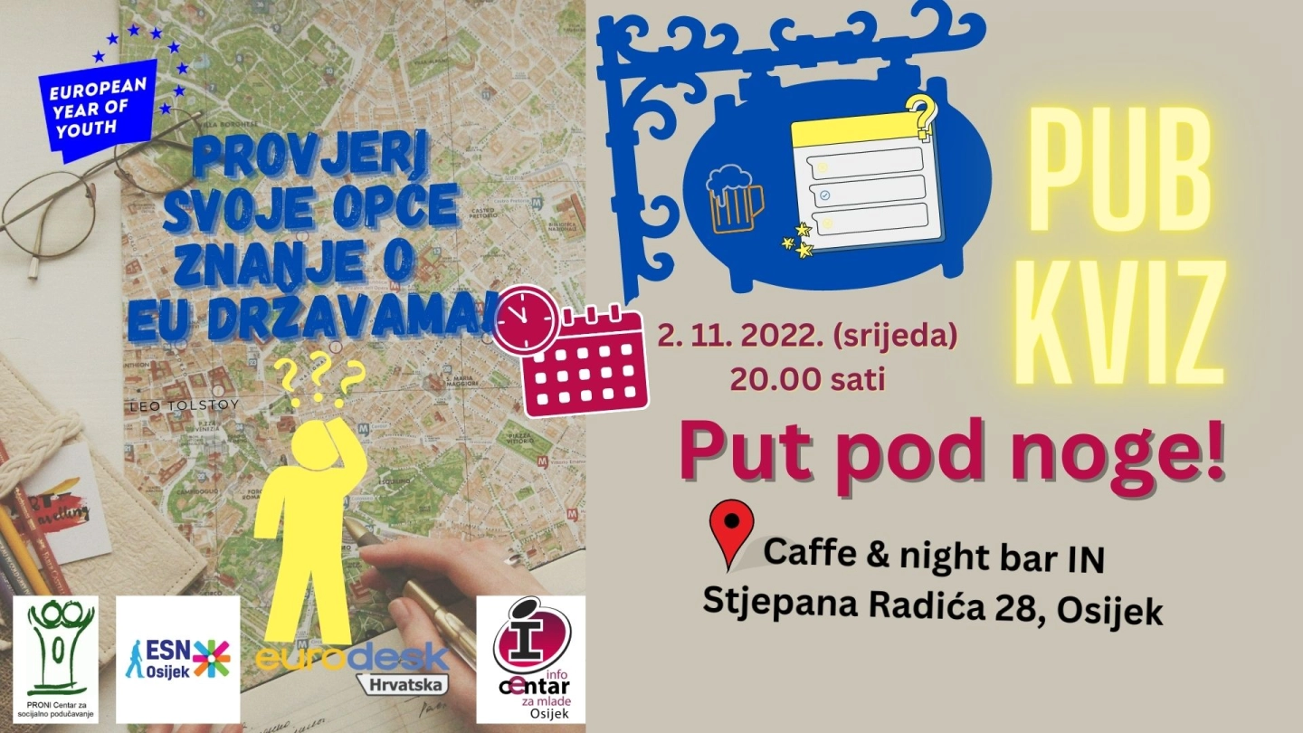 Dođite na pub kviz - Put pod noge!