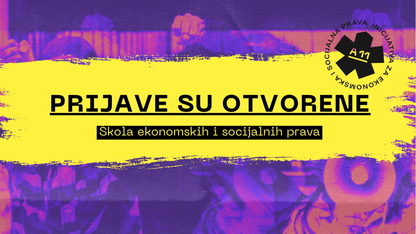 Otvorene su prijave za novu generaciju polaznika i polaznica Škole ekonomskih i socijalnih prava