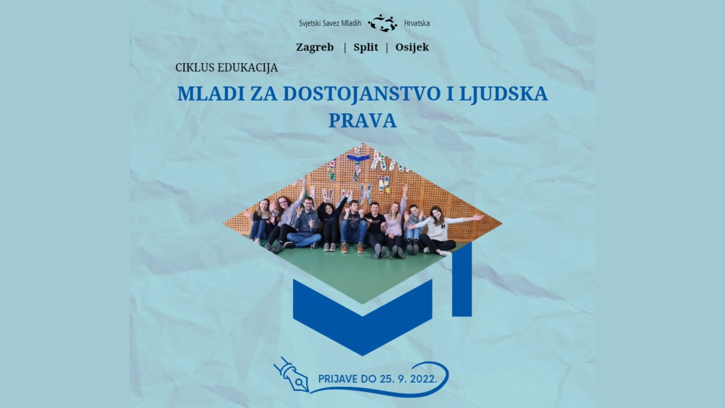 Novi ciklus edukacija Mladi za dostojanstvo i ljudska prava