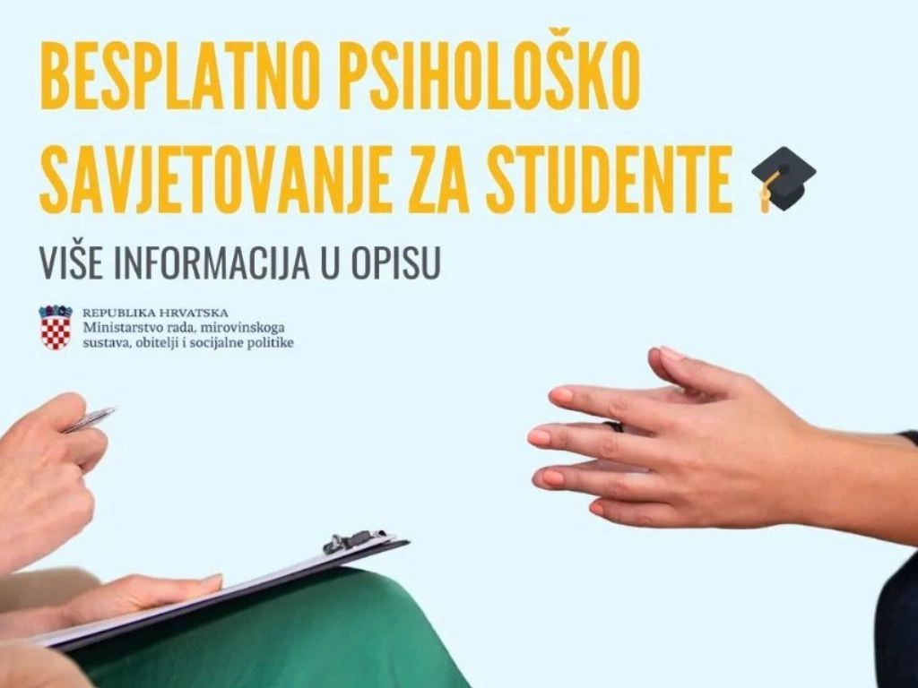 Besplatno psihološko savjetovalište za studente