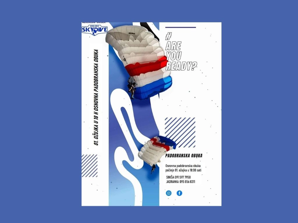 Padobranska obuka u Osijeku