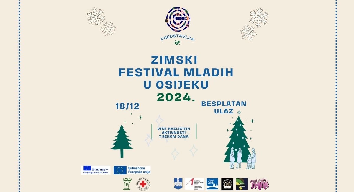 Pokreni s(v)e! s ponosom predstavlja Zimski festival mladih u Osijeku 2024.
