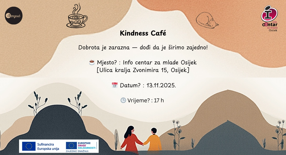 Pridrži nam se na Kindness Café-u