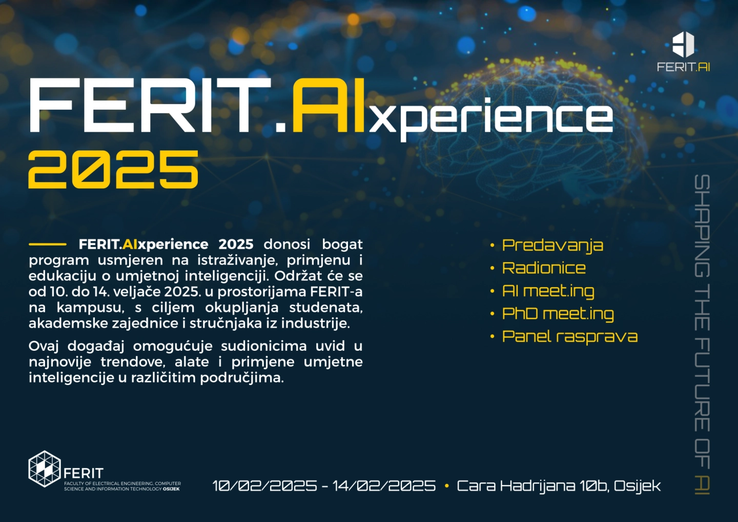 FERIT.AIxperience 2025: Započnite svoju AI priču na FERIT-u