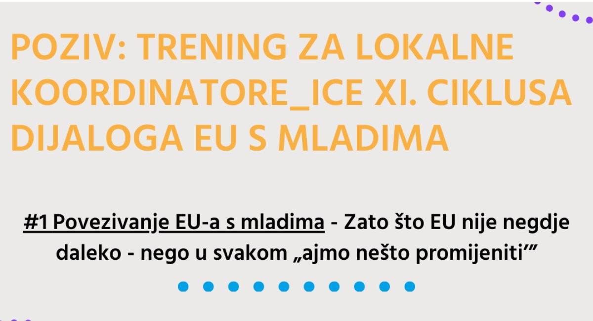 Trening za lokalne koordinatore u Zadru