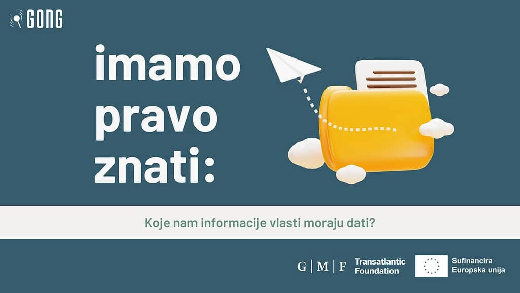 Imamo pravo znati: Koje nam informacije vlasti moraju dati - Osijek, 26. svibnja
