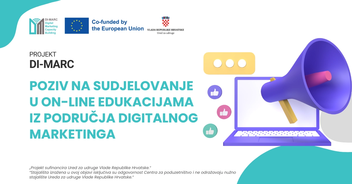 Besplatno sudjelovanje u on-line edukacijama iz područja digitalnog marketinga