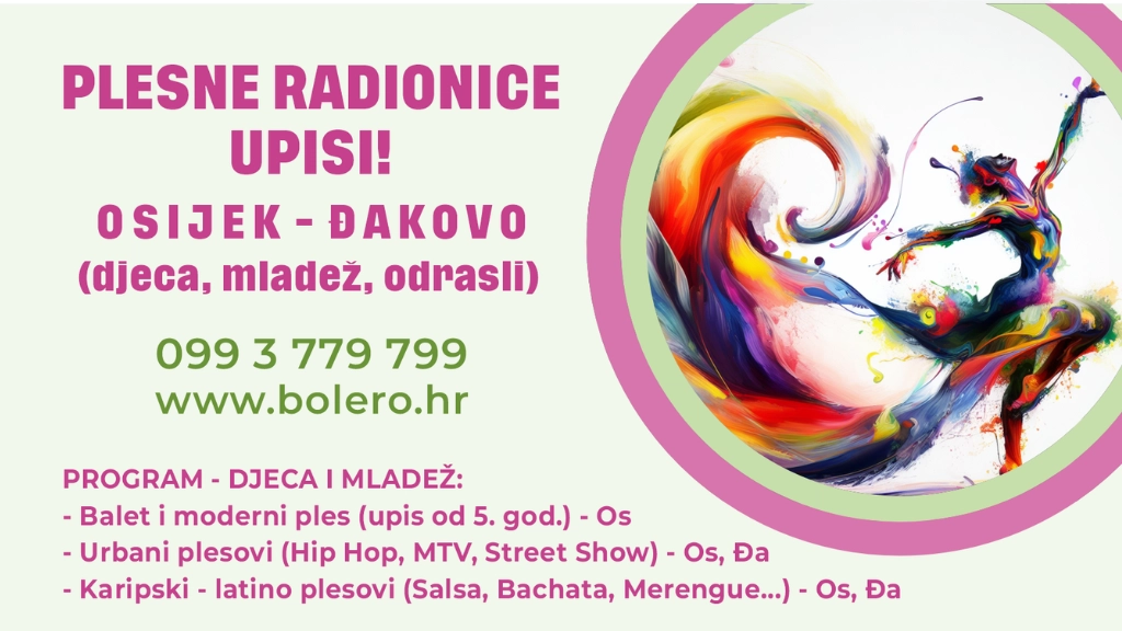 Otvoreni upisi na plesne radionice i tečajeve u Osijeku i Đakovu