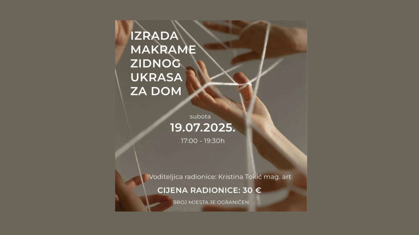 Izrada makrame ukrasa za dom